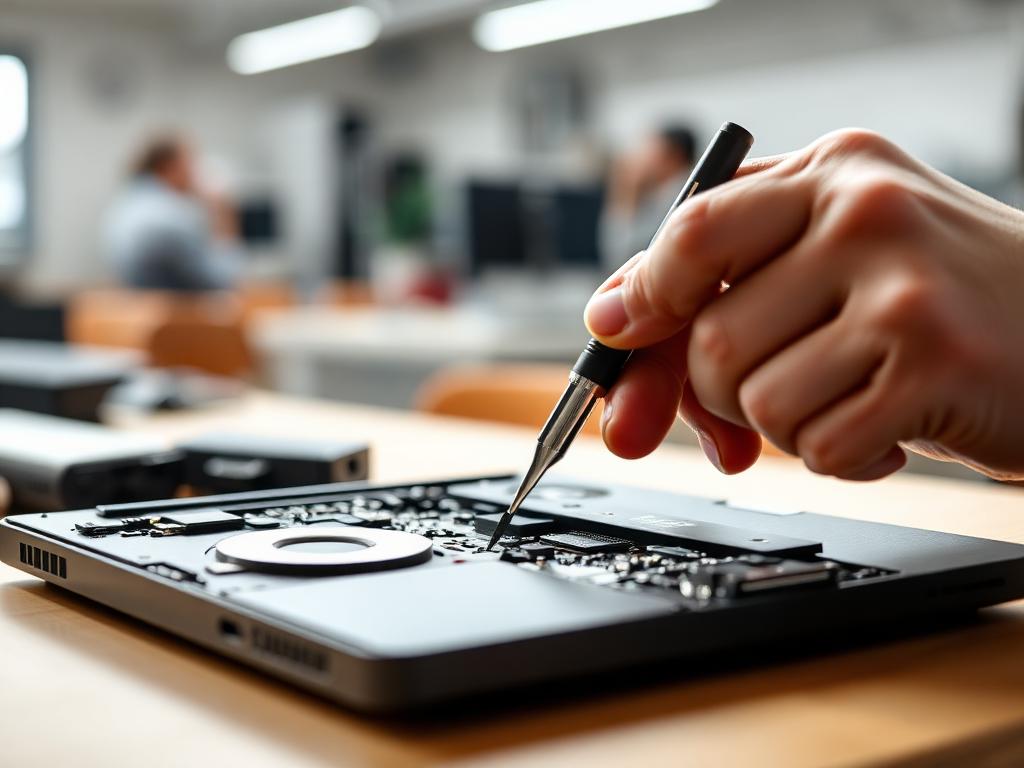 Laptop repair technician